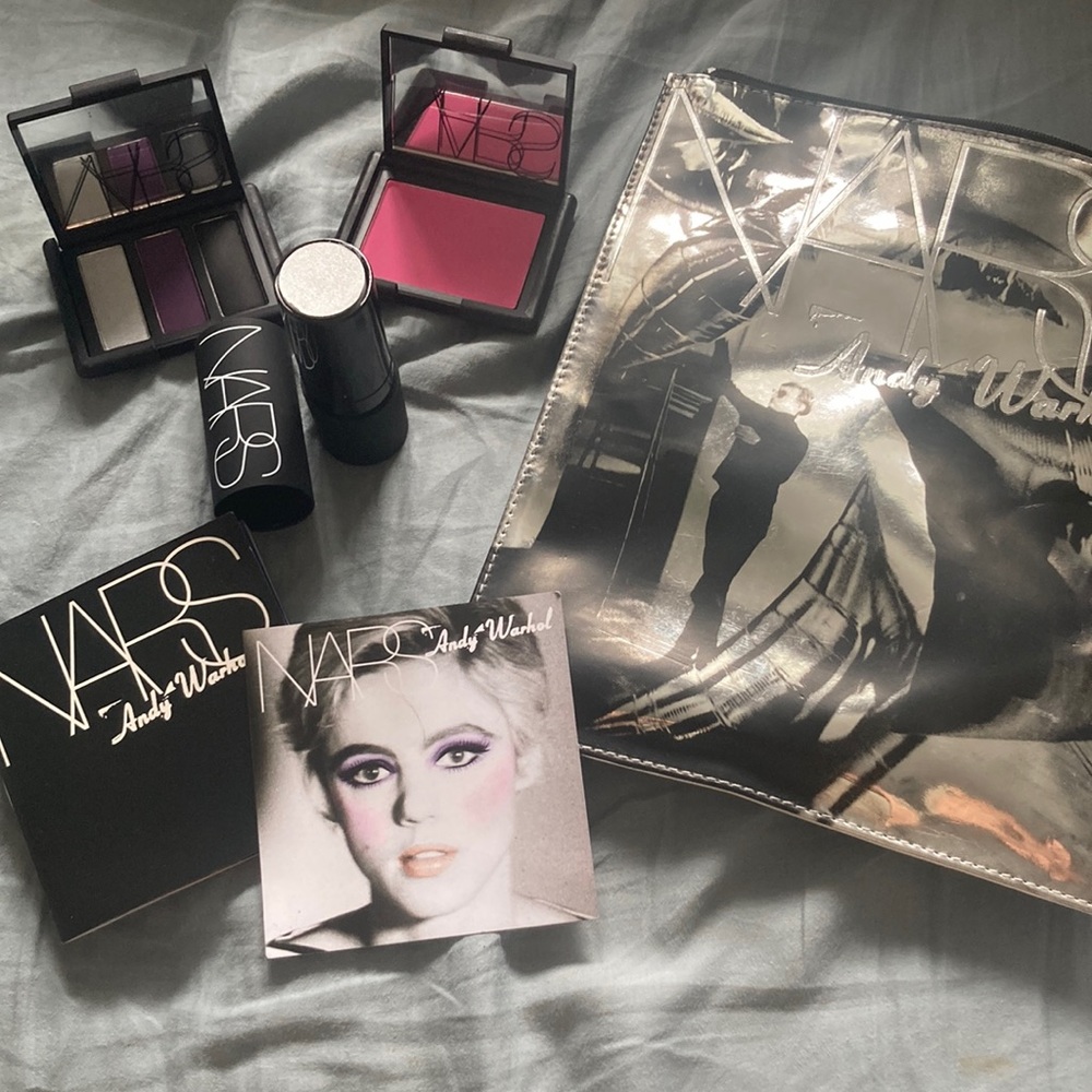 NARS Andy Warhol makeup and pouch
